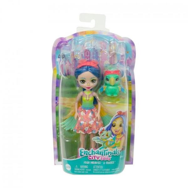 Лялька Enchantimals Папужка Пріта 15 см з улюбленцем (HHB89)