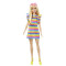 Лялька Barbie Модниця з брекетами у смугастій сукні (HJR96)