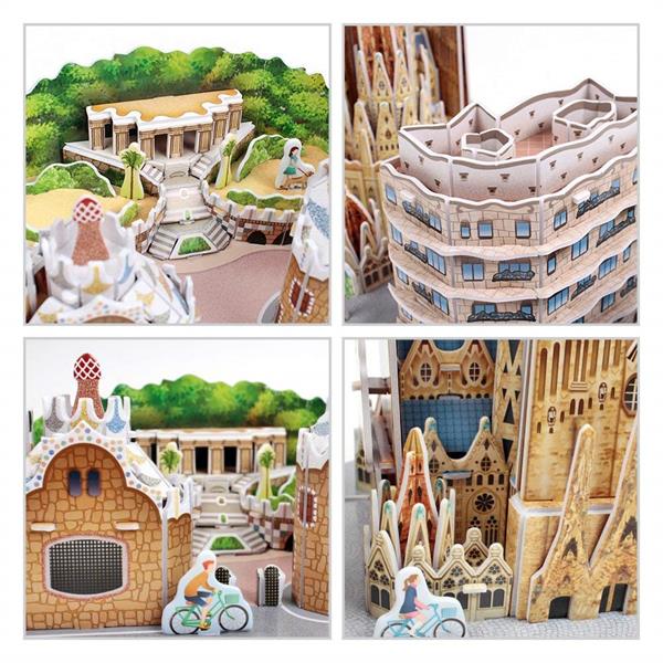 3D пазл CubicFun City Line Барселона (MC256h)