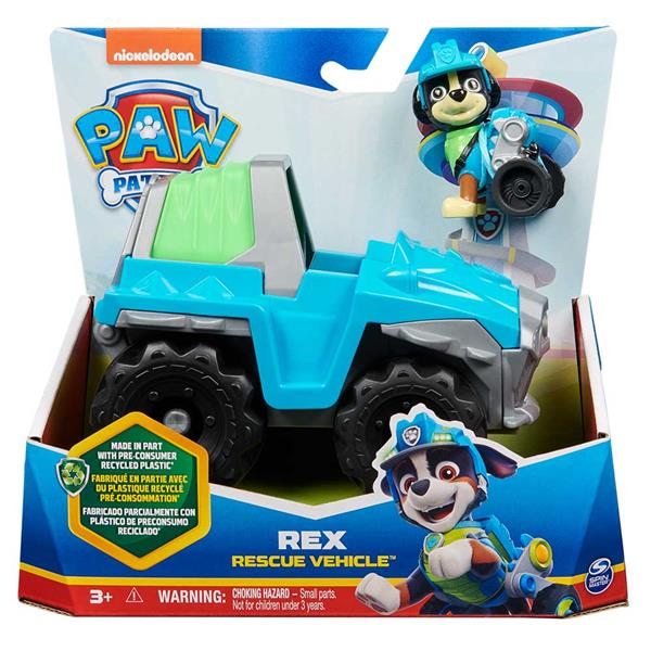 Ігровий набір Paw Patrol Рятувальний автомобіль із водієм Рексом (SM16775/2886)