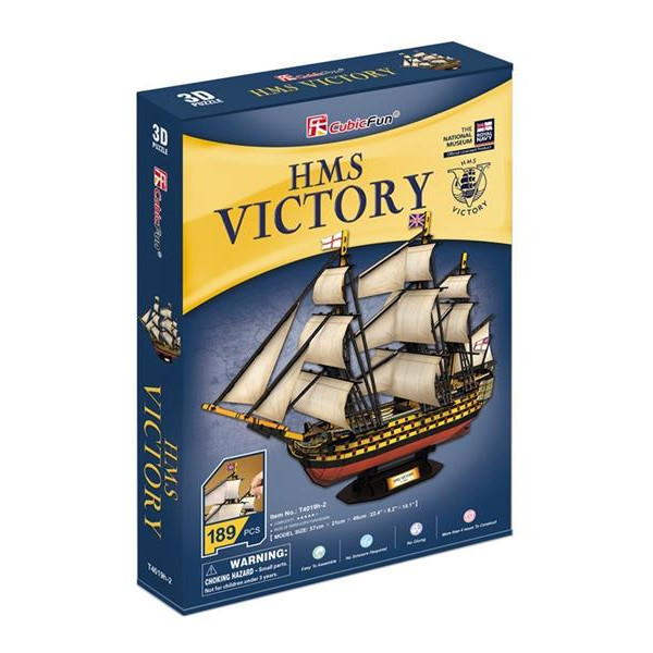 3D пазл CubicFun Корабель HMS Victory (T4019h)