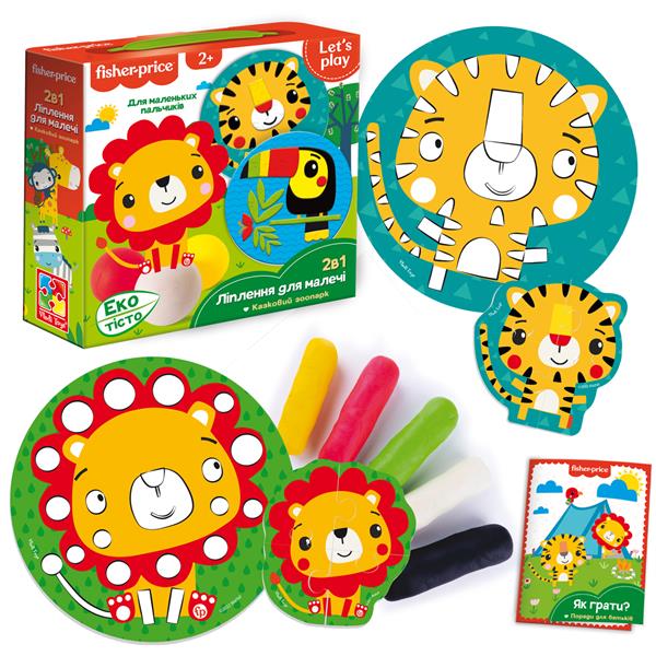 Набір для ліплення Fisher Price Казковий зоопарк з екотістом (VT4502-03)